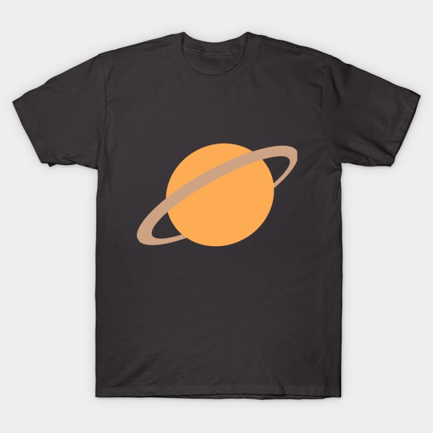 Planet Saturn Leans Left T-Shirt by JeanGregoryEvans1